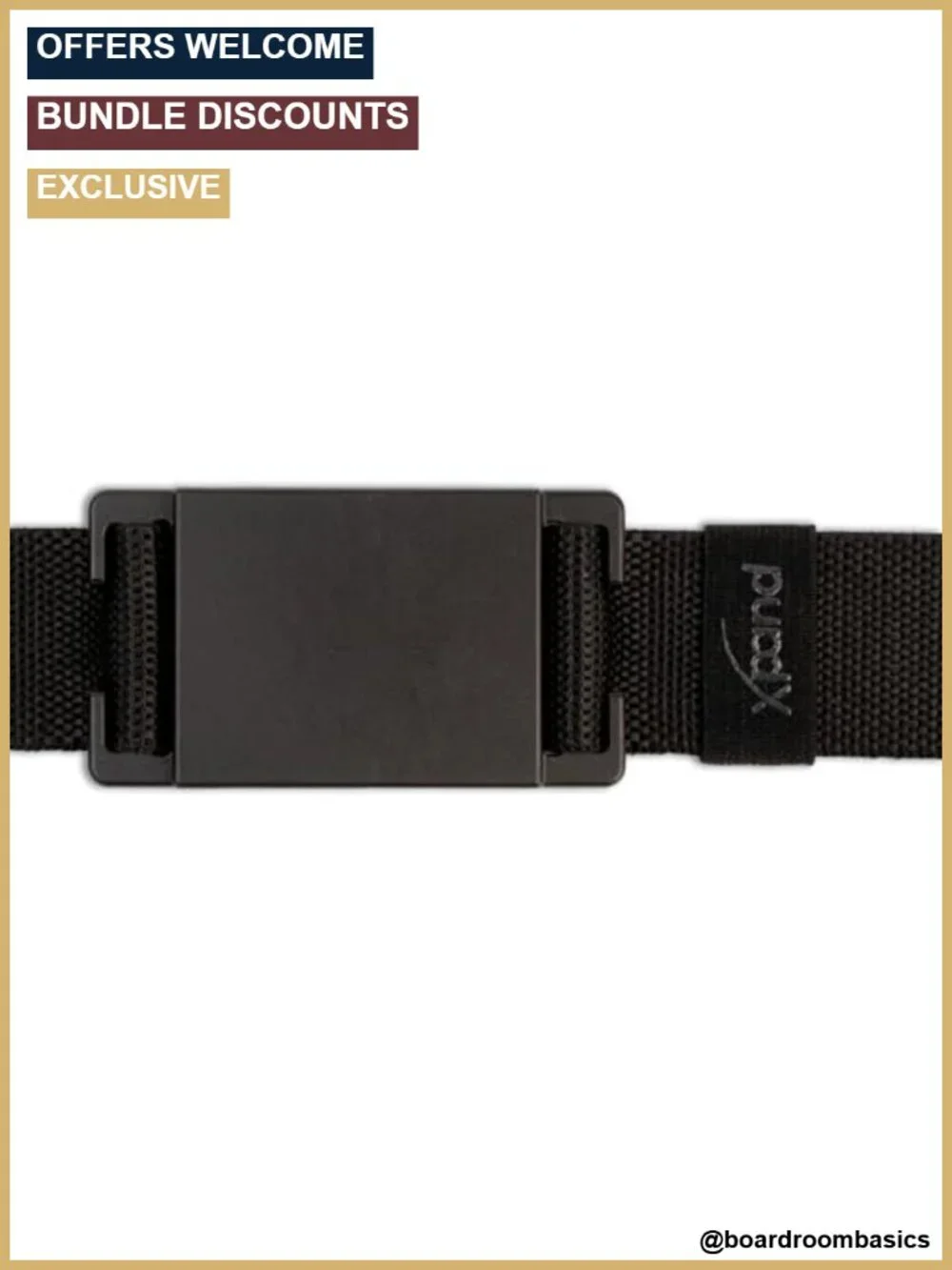 Magnetic Belt Aluminum Buckle No-Slip Adjustable Men's Accessory